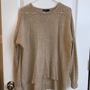 Tan sweater, size small